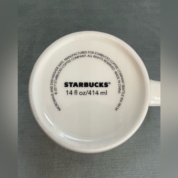 Like new Collectible Starbucks 2017 14oz ceramic mug - Picture 6 of 8